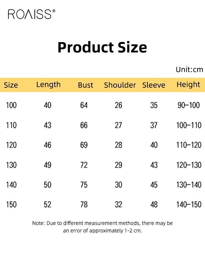 roaiss Boys Cartoon Sweatshirt, Round Neck Long Sleeve T-shirt with Adorable Pattern, Skin-friendly Breathable Tops for Boys, Suitable for Daily Wear or Any Occasion - Image 5